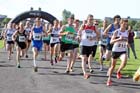 The start of the Tyne Bridge Harriers Exhibition Park 5k, Newcastle.